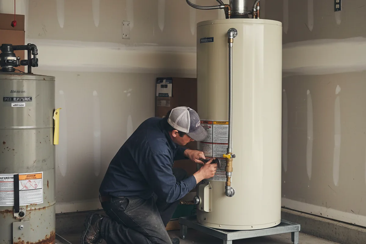 Water heater and shutoff valve replacement in Ellijay
